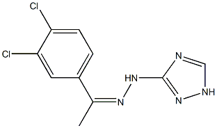 1-(3,4-dichlorophenyl)ethan-1-one 1-(1H-1,2,4-triazol-3-yl)hydrazone Structure