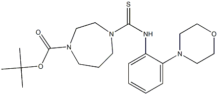 tert-butyl 4-[(2-morpholinoanilino)carbothioyl]-1,4-diazepane-1-carboxylate Structure