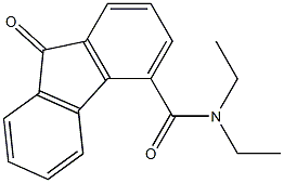 N4,N4-diethyl-9-oxo-9H-fluorene-4-carboxamide 구조식 이미지