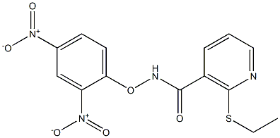 N-(2,4-dinitrophenoxy)-2-(ethylthio)nicotinamide 구조식 이미지