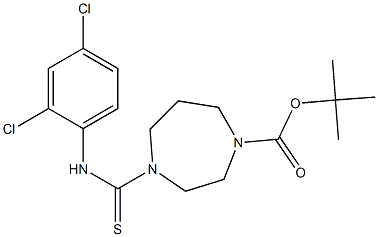 tert-butyl 4-[(2,4-dichloroanilino)carbothioyl]-1,4-diazepane-1-carboxylate 구조식 이미지