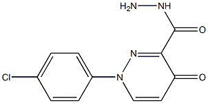 1-(4-chlorophenyl)-4-oxo-1,4-dihydro-3-pyridazinecarbohydrazide Structure