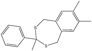 3,7,8-trimethyl-3-phenyl-1,5-dihydro-2,4-benzodithiepine 구조식 이미지