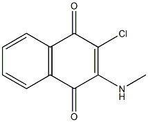 2-chloro-3-(methylamino)naphthoquinone Structure