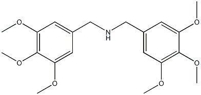 N-(3,4,5-trimethoxybenzyl)(3,4,5-trimethoxyphenyl)methanamine 구조식 이미지