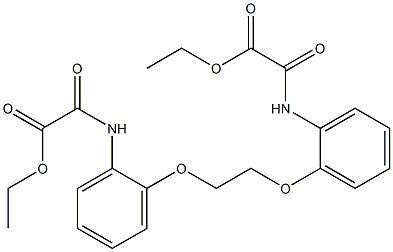 ethyl 2-[2-(2-{2-[(2-ethoxy-2-oxoacetyl)amino]phenoxy}ethoxy)anilino]-2-oxoacetate Structure