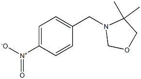 4,4-dimethyl-3-(4-nitrobenzyl)-1,3-oxazolane Structure