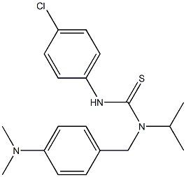 N'-(4-chlorophenyl)-N-[4-(dimethylamino)benzyl]-N-isopropylthiourea Structure