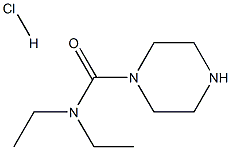 N,N-diethylpiperazine-1-carboxamide hydrochloride 구조식 이미지