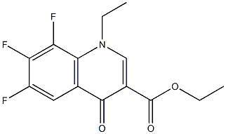 ethyl 1-ethyl-6,7,8-trifluoro-4-oxo-1,4-dihydroquinoline-3-carboxylate Structure