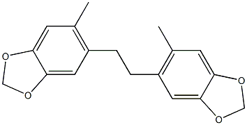 5-methyl-6-[2-(6-methyl-1,3-benzodioxol-5-yl)ethyl]-1,3-benzodioxole Structure