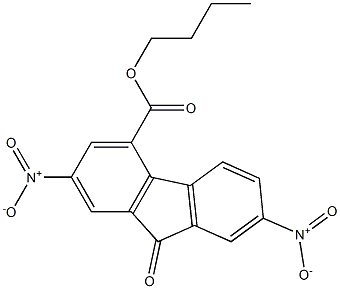 butyl 2,7-dinitro-9-oxo-9H-fluorene-4-carboxylate Structure