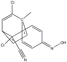 2-(2,3-dichloro-4-hydroxyiminocyclohexa-2,5-dienyliden)-2-(4-methylphenyl)acetonitrile Structure