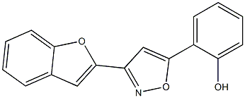 2-(3-benzo[b]furan-2-ylisoxazol-5-yl)phenol Structure