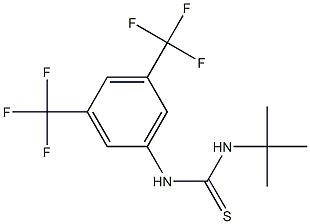 N-(tert-butyl)-N'-[3,5-di(trifluoromethyl)phenyl]thiourea Structure