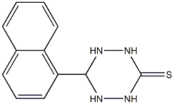 6-(1-naphthyl)-1,2,4,5-tetraazinane-3-thione 구조식 이미지