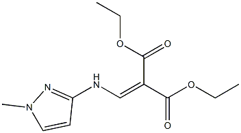 diethyl 2-{[(1-methyl-1H-pyrazol-3-yl)amino]methylidene}malonate Structure