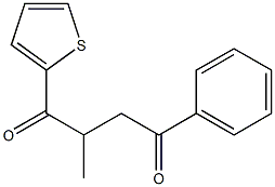 2-methyl-4-phenyl-1-(2-thienyl)butane-1,4-dione Structure