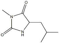 5-isobutyl-3-methylimidazolidine-2,4-dione 구조식 이미지