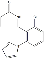 N-[2-chloro-6-(1H-pyrrol-1-yl)benzyl]propanamide 구조식 이미지