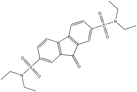 N2,N2,N7,N7-tetraethyl-9-oxo-9H-fluorene-2,7-disulfonamide 구조식 이미지