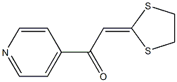 2-(1,3-dithiolan-2-yliden)-1-(4-pyridyl)ethan-1-one Structure