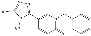 5-(4-amino-5-sulfanyl-4H-1,2,4-triazol-3-yl)-1-benzyl-2(1H)-pyridinone Structure