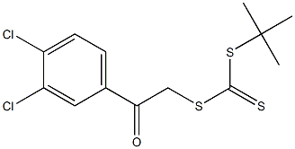 tert-butyl {[2-(3,4-dichlorophenyl)-2-oxoethyl]thio}methanedithioate Structure