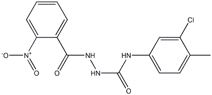 N1-(3-chloro-4-methylphenyl)-2-(2-nitrobenzoyl)hydrazine-1-carboxamide 구조식 이미지