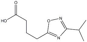 4-(3-isopropyl-1,2,4-oxadiazol-5-yl)butanoic acid 구조식 이미지