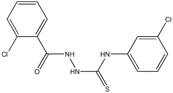 N1-(3-chlorophenyl)-2-(2-chlorobenzoyl)hydrazine-1-carbothioamide Structure