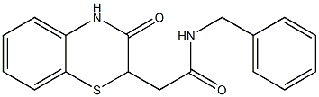 N1-benzyl-2-(3-oxo-3,4-dihydro-2H-1,4-benzothiazin-2-yl)acetamide 구조식 이미지