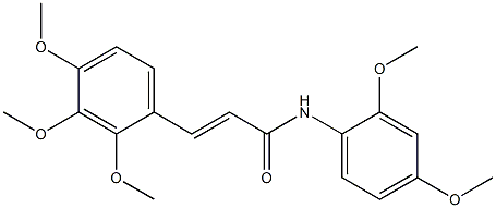(E)-N-(2,4-dimethoxyphenyl)-3-(2,3,4-trimethoxyphenyl)-2-propenamide Structure