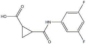 2-[(3,5-difluoroanilino)carbonyl]cyclopropanecarboxylic acid Structure