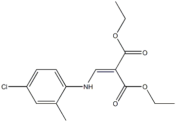 diethyl 2-[(4-chloro-2-methylanilino)methylidene]malonate Structure