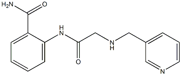 2-({2-[(3-pyridinylmethyl)amino]acetyl}amino)benzenecarboxamide Structure