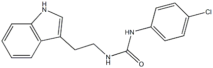 N-(4-chlorophenyl)-N'-[2-(1H-indol-3-yl)ethyl]urea Structure