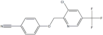 4-{[3-chloro-5-(trifluoromethyl)-2-pyridyl]methoxy}benzonitrile 구조식 이미지