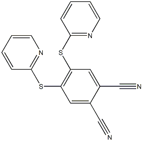 4,5-di(2-pyridylthio)phthalonitrile Structure