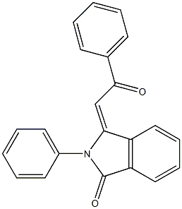 3-(2-oxo-2-phenylethylidene)-2-phenyl-1-isoindolinone Structure