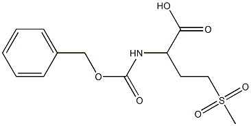 2-{[(benzyloxy)carbonyl]amino}-4-(methylsulfonyl)butanoic acid Structure