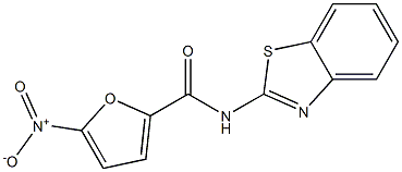 N2-(1,3-benzothiazol-2-yl)-5-nitro-2-furamide Structure