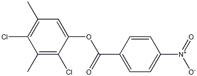 2,4-dichloro-3,5-dimethylphenyl 4-nitrobenzoate Structure
