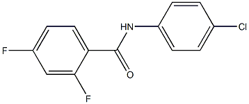 N-(4-chlorophenyl)-2,4-difluorobenzenecarboxamide 구조식 이미지