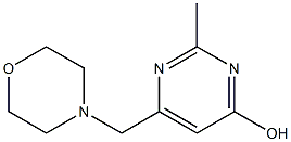 2-methyl-6-(morpholinomethyl)-4-pyrimidinol 구조식 이미지