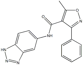 N4-(1H-1,2,3-benzotriazol-5-yl)-5-methyl-3-phenylisoxazole-4-carboxamide 구조식 이미지
