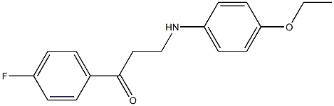 3-(4-ethoxyanilino)-1-(4-fluorophenyl)-1-propanone Structure