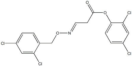 2,4-dichlorophenyl 3-{[(2,4-dichlorobenzyl)oxy]imino}propanoate Structure