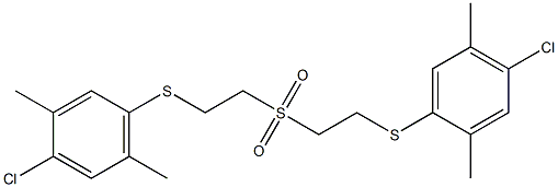 1-chloro-4-{[2-({2-[(4-chloro-2,5-dimethylphenyl)thio]ethyl}sulfonyl)ethyl]thio}-2,5-dimethylbenzene Structure