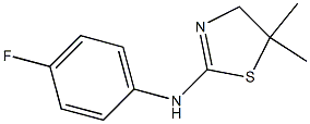 N2-(4-fluorophenyl)-5,5-dimethyl-4,5-dihydro-1,3-thiazol-2-amine 구조식 이미지